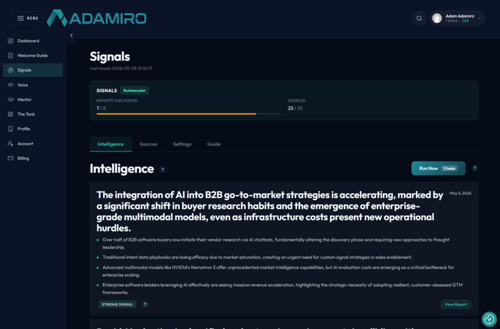 Adamiro Signals screenshot